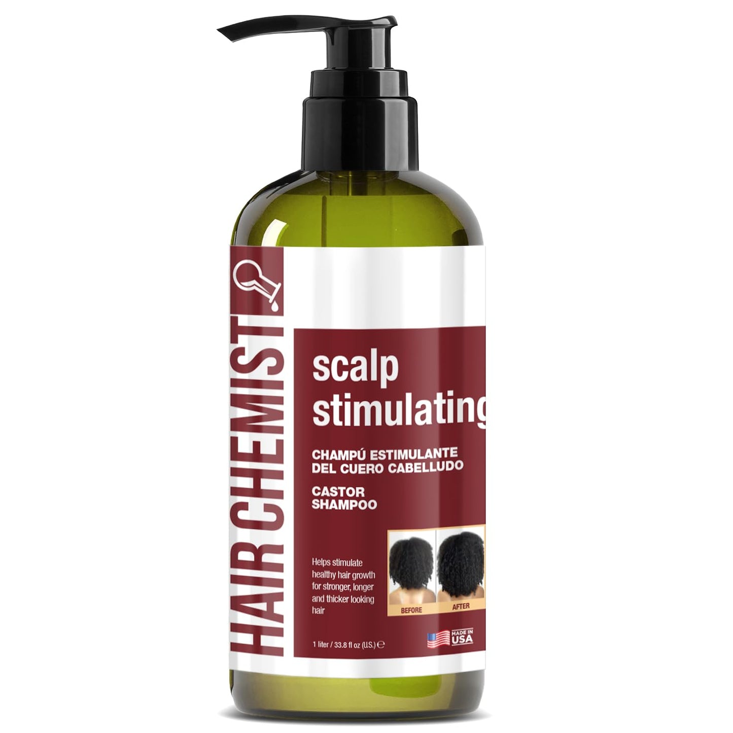 CrownElixer™ | Scalp Stimulating Castor Oil Shampoo 