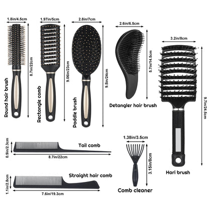 CrownElixer™ | 8 Pack Hair Combs