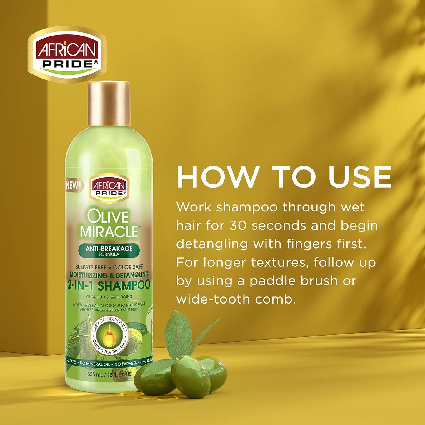 CrownElixer™ | 3 Pack Shampoo - Natural Tea Tree Oil and Avocado Oil