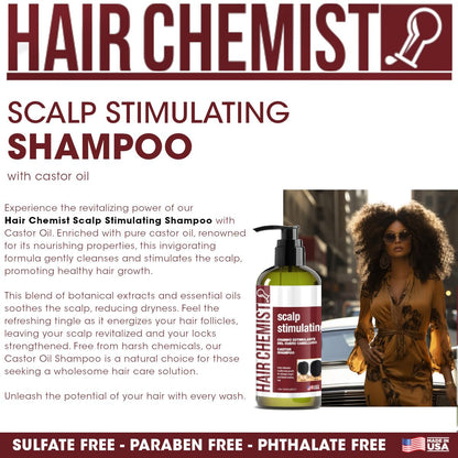 CrownElixer™ | Scalp Stimulating Castor Oil Shampoo 